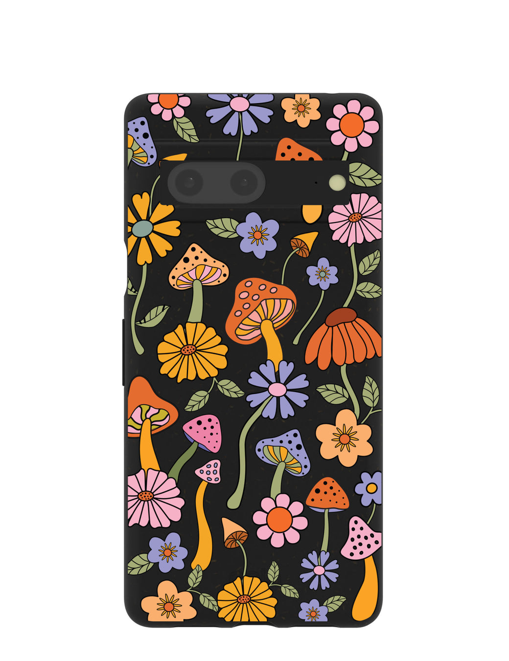 Black Midnight Shrooms Google Pixel 7 Case