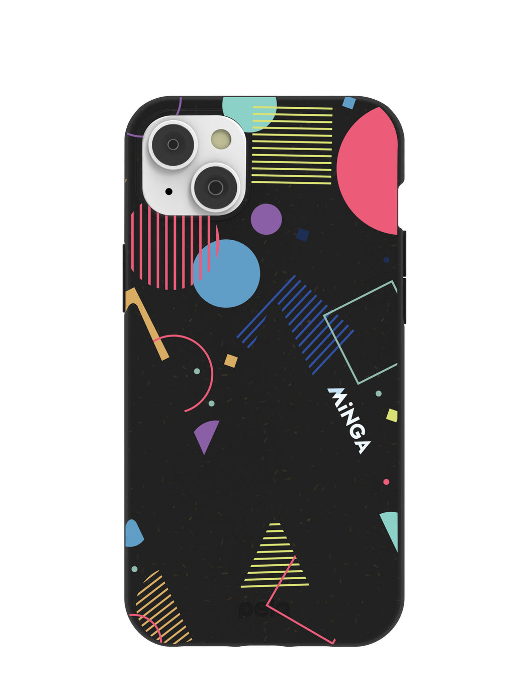 Black Minga Party iPhone 14 Plus Case with MagSafe Module