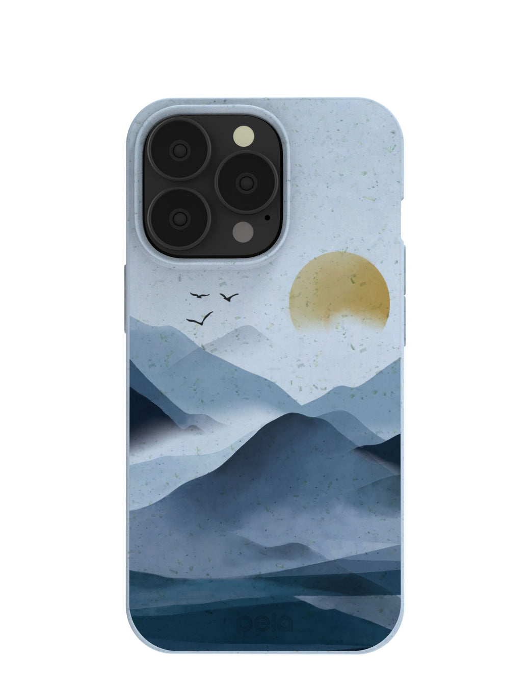 Powder Blue Misty Mountains iPhone 13 Pro Case