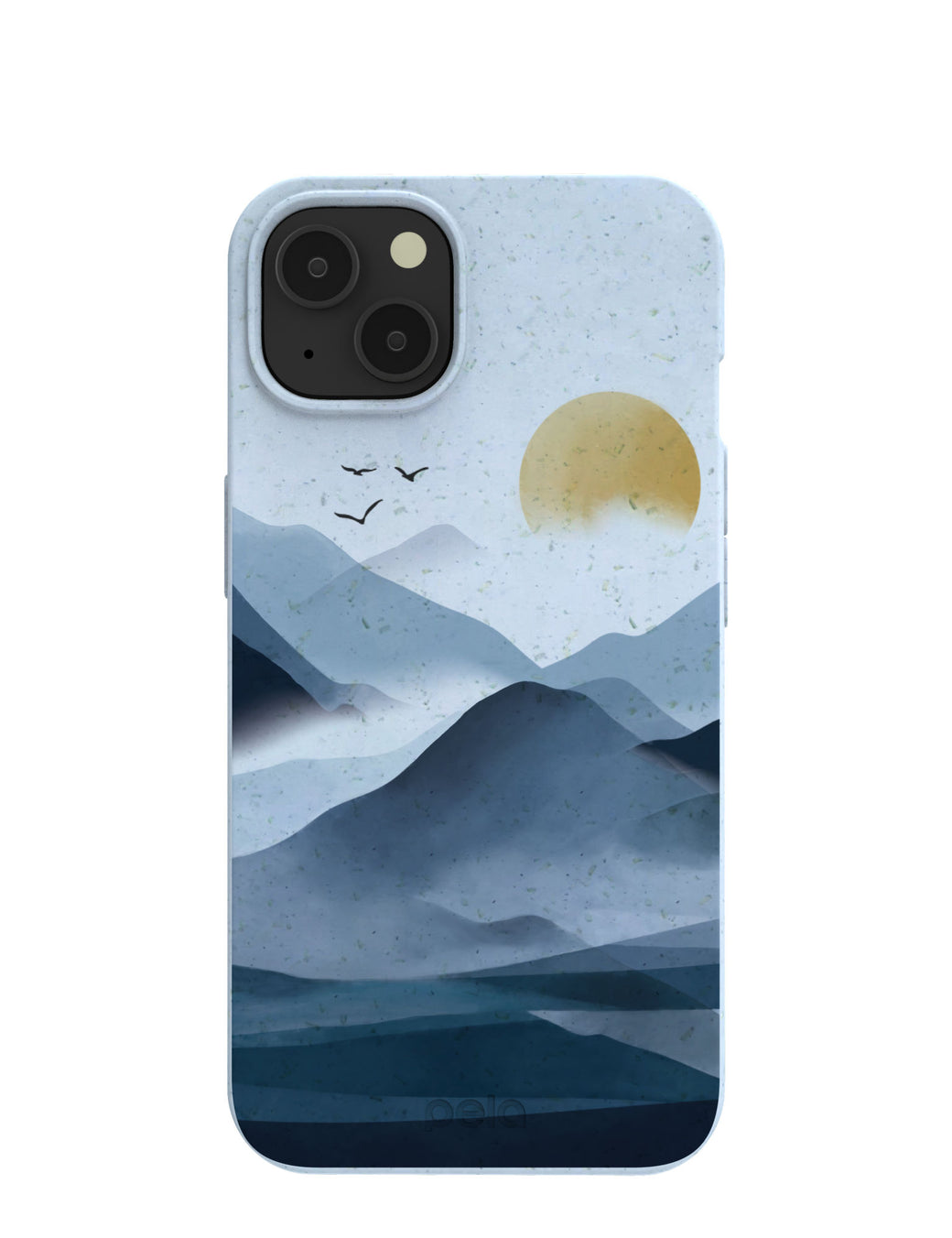Powder Blue Misty Mountains iPhone 13 Case