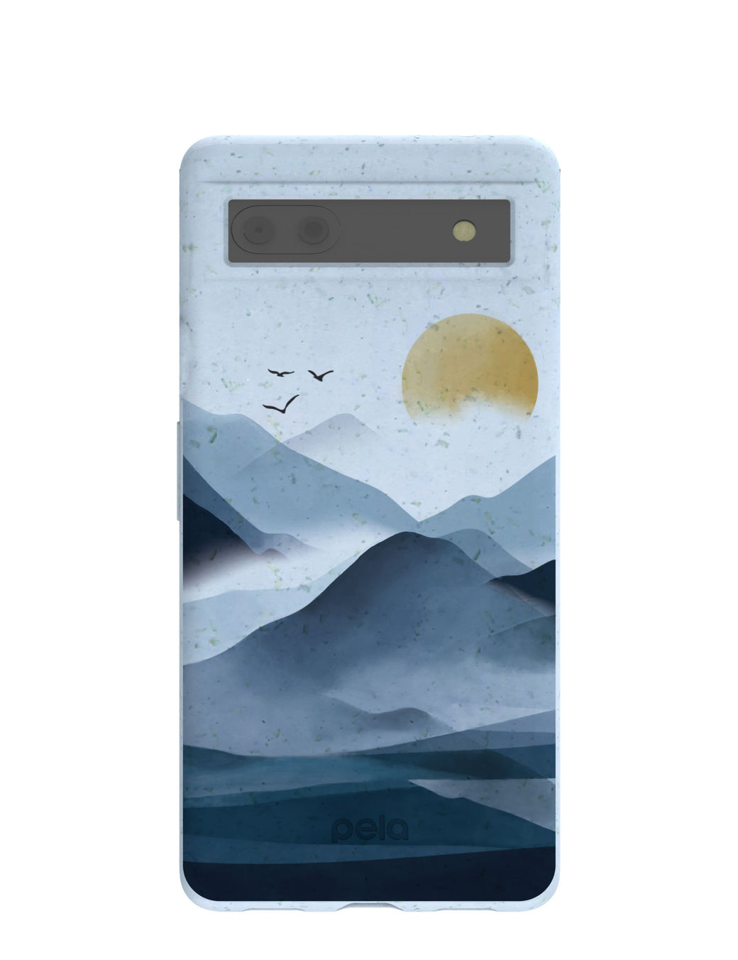 Powder Blue Misty Mountains Google Pixel 6a Case