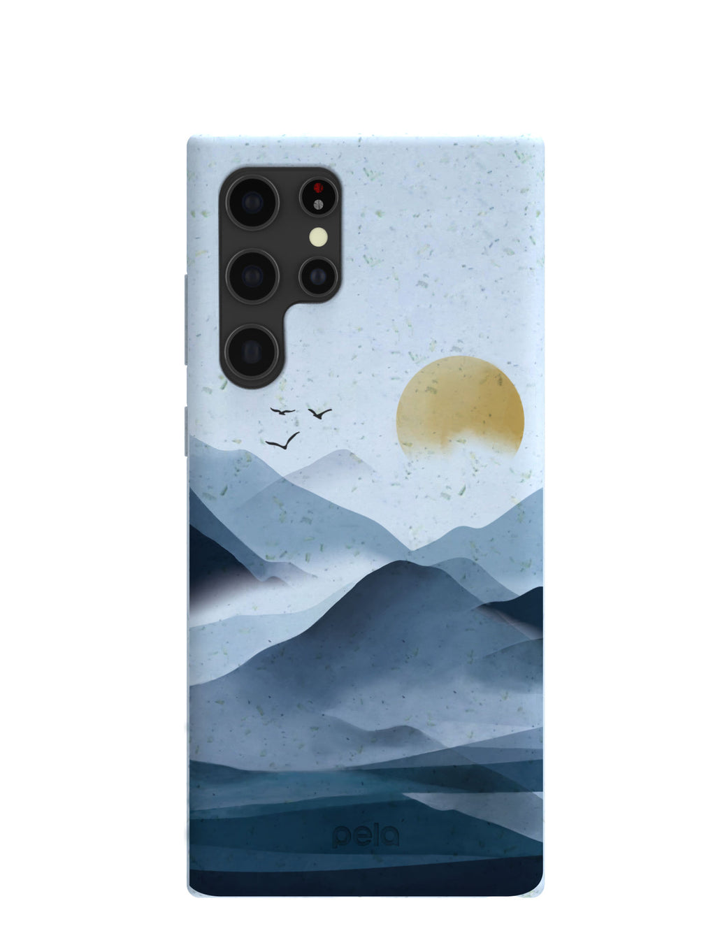 Powder Blue Misty Mountains Samsung Galaxy S22 Ultra Case