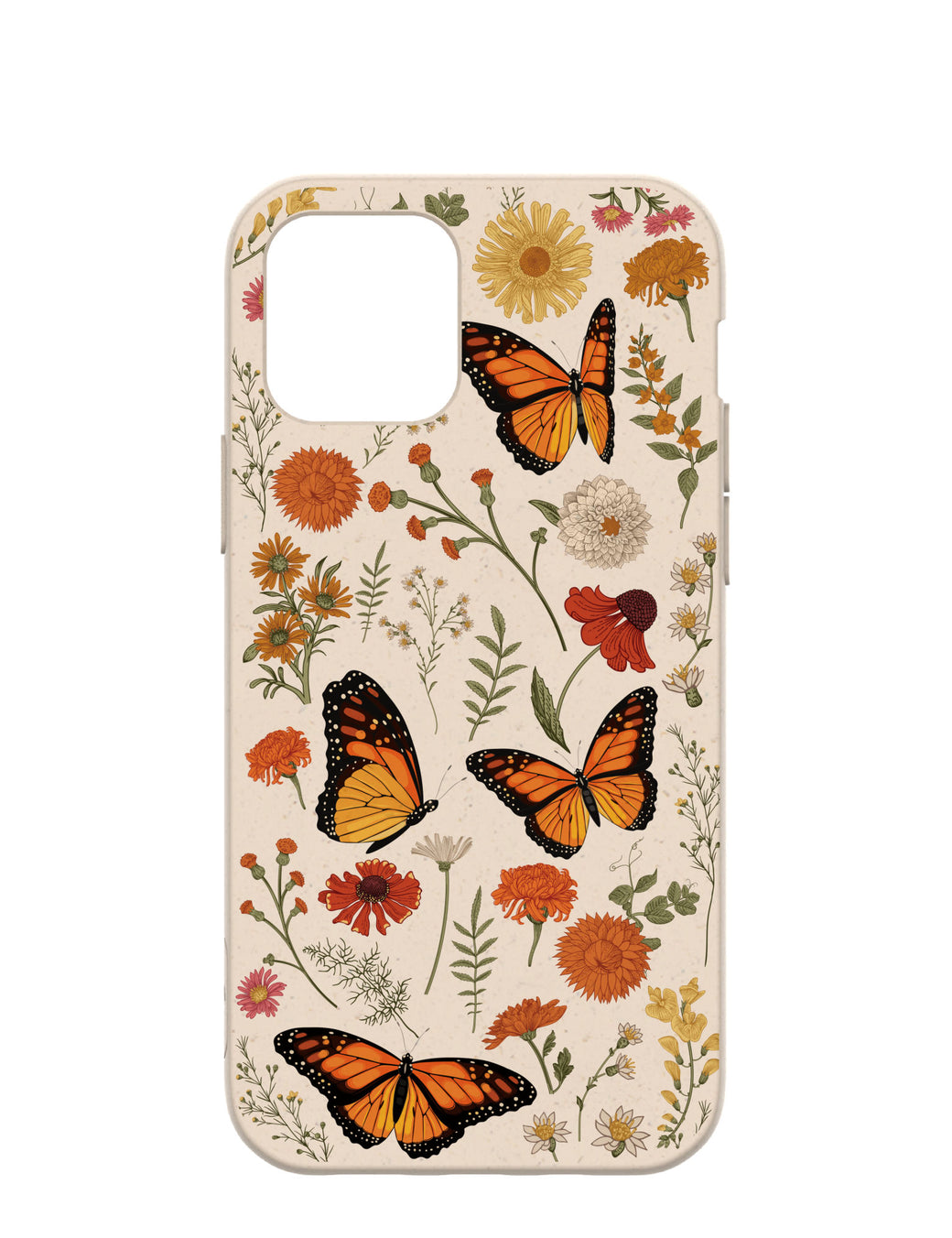 Seashell Monarch Butterfly iPhone 12/ iPhone 12 Pro Case