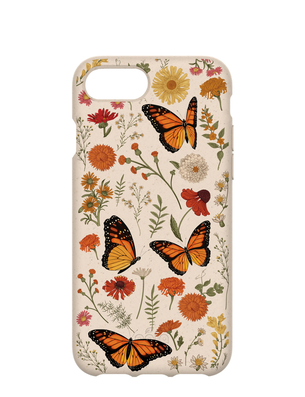 Seashell Monarch Butterfly iPhone 6/6s/7/8/SE Case