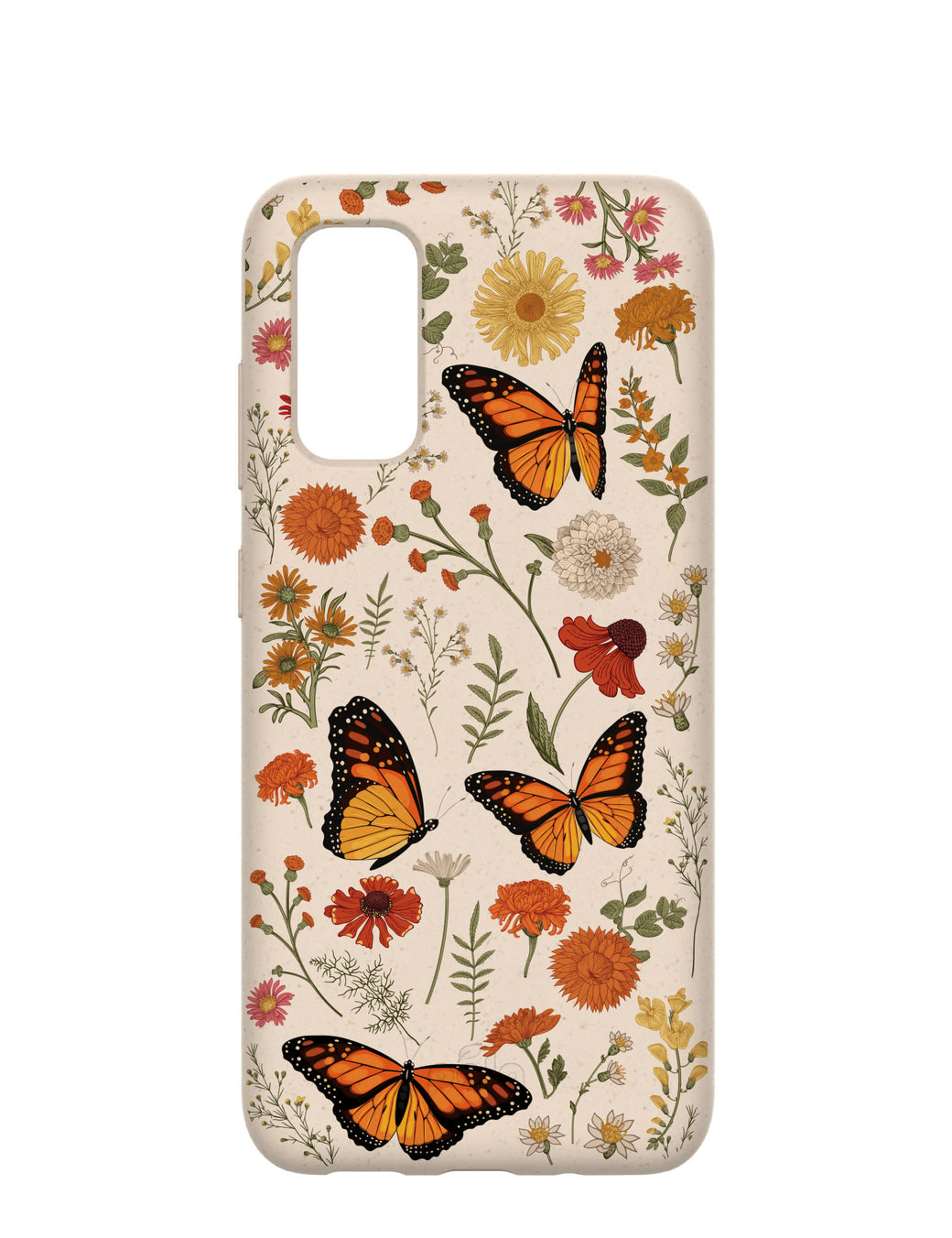 Seashell Monarch Butterfly Samsung Galaxy S20 Case