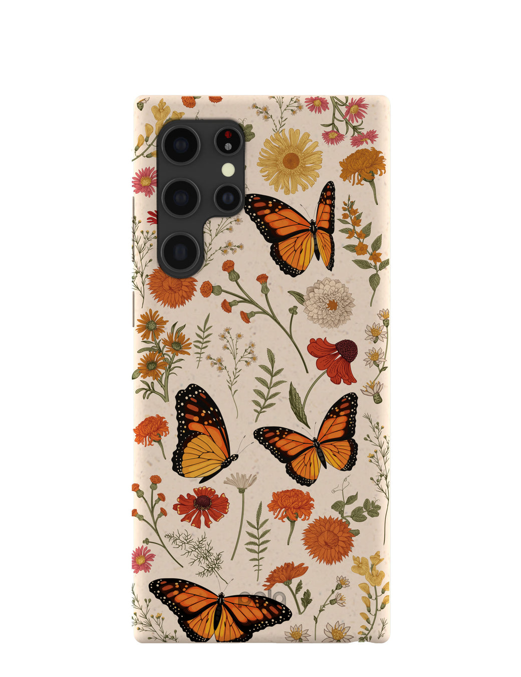 Seashell Monarch Butterfly Samsung Galaxy S22 Ultra Case