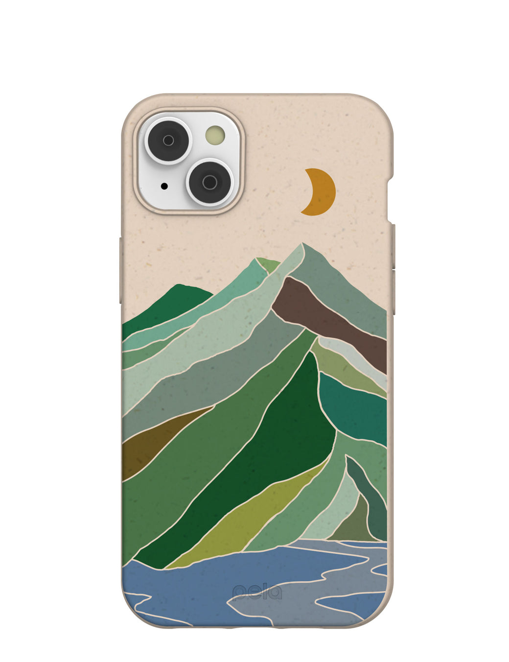 Seashell Mountain Sketch iPhone 14 Plus Case with MagSafe Module