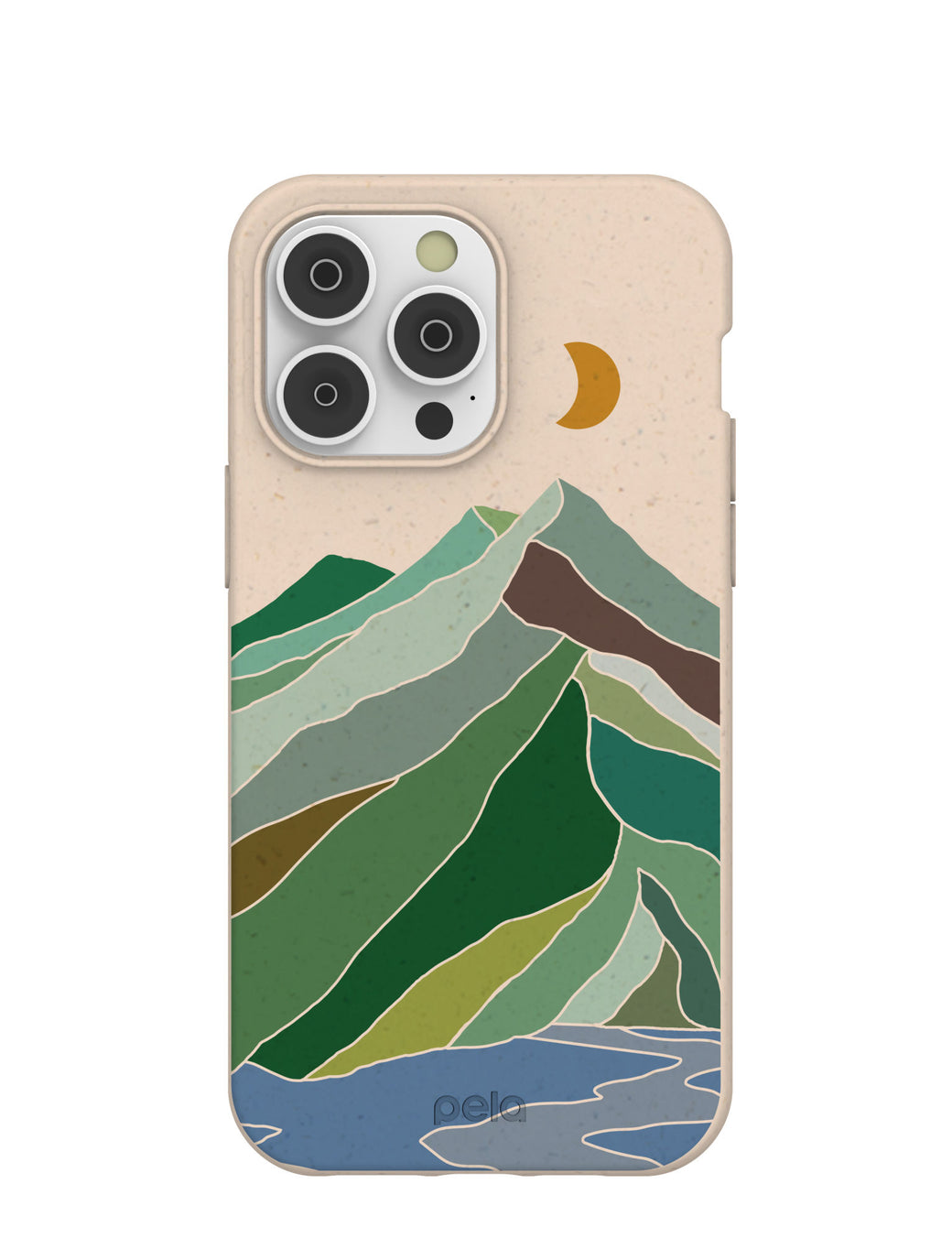 Seashell Mountain Sketch iPhone 14 Pro Max Case with MagSafe Module