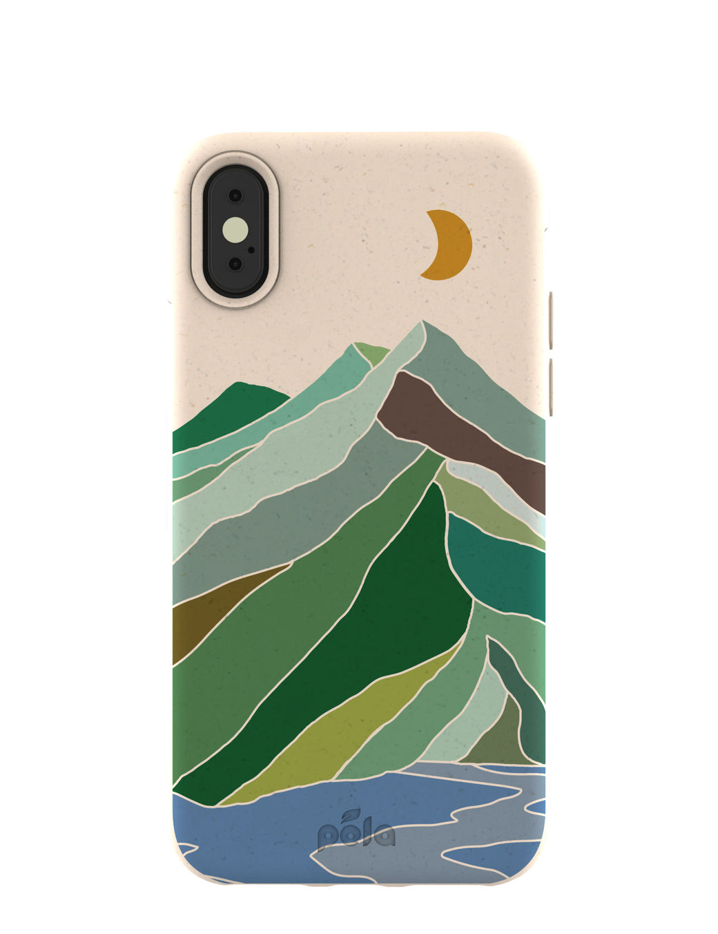 Seashell Mountain Sketch iPhone X Case