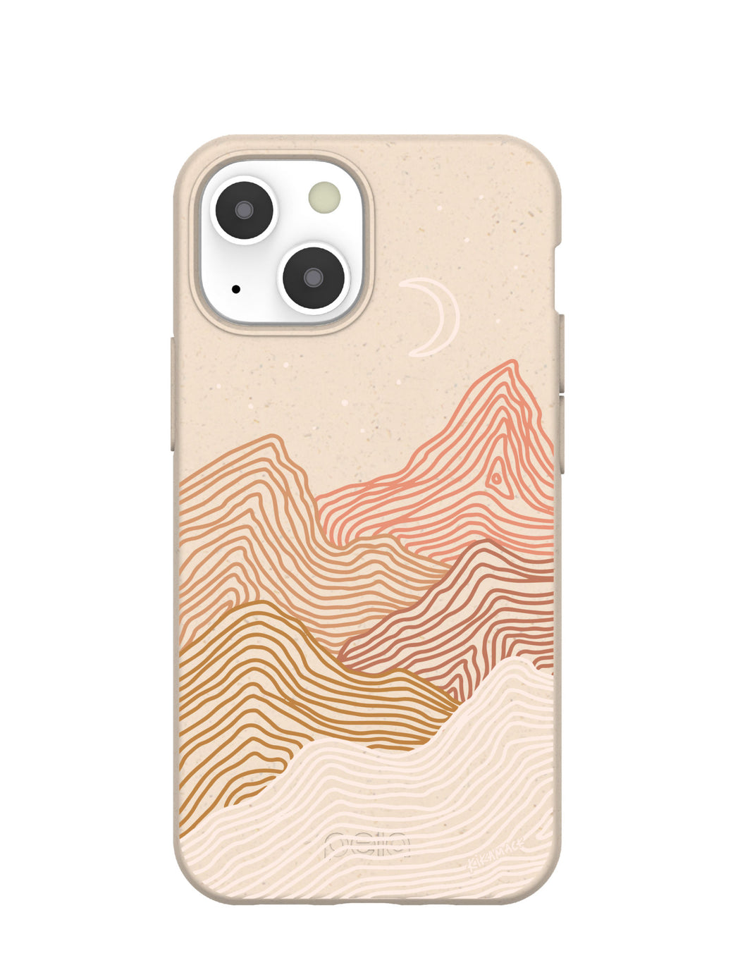 Seashell Pink Peaks iPhone 13 Mini Case