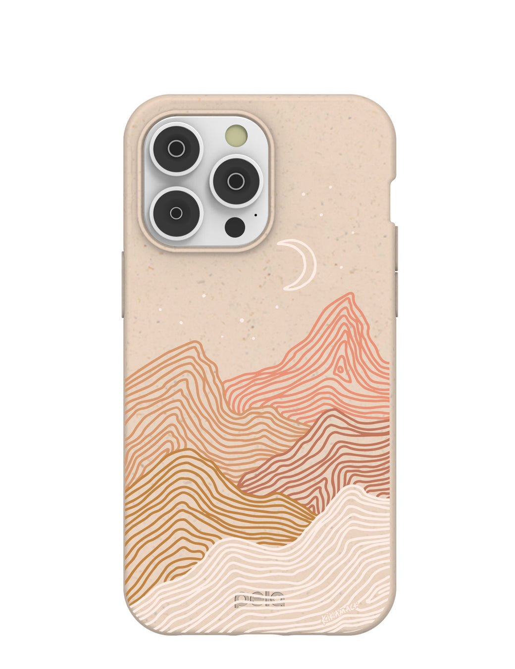 Seashell Pink Peaks iPhone 14 Pro Max Case with MagSafe Module