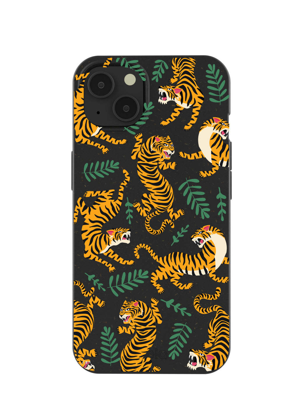 Black Playful Tigers iPhone 13 Case
