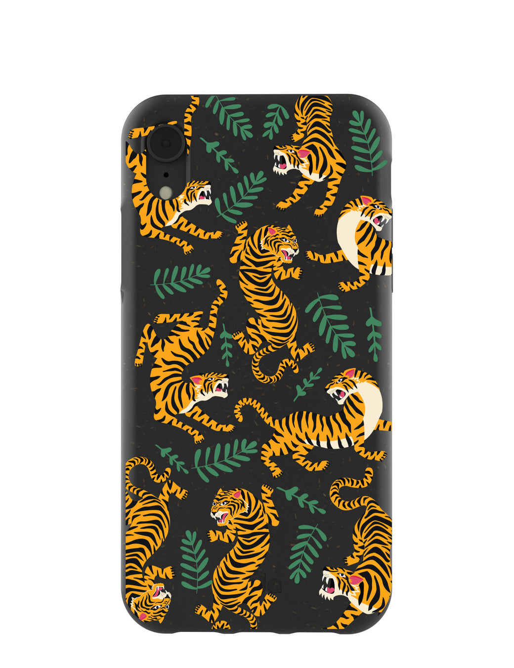 Black Playful Tigers iPhone XR Case