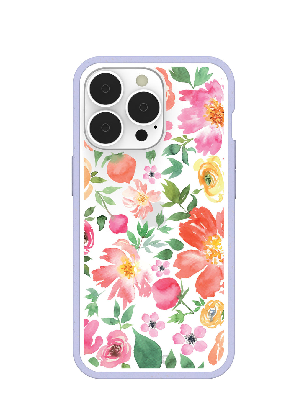 Clear Prairie Florals iPhone 13 Pro Case With Lavender Ridge