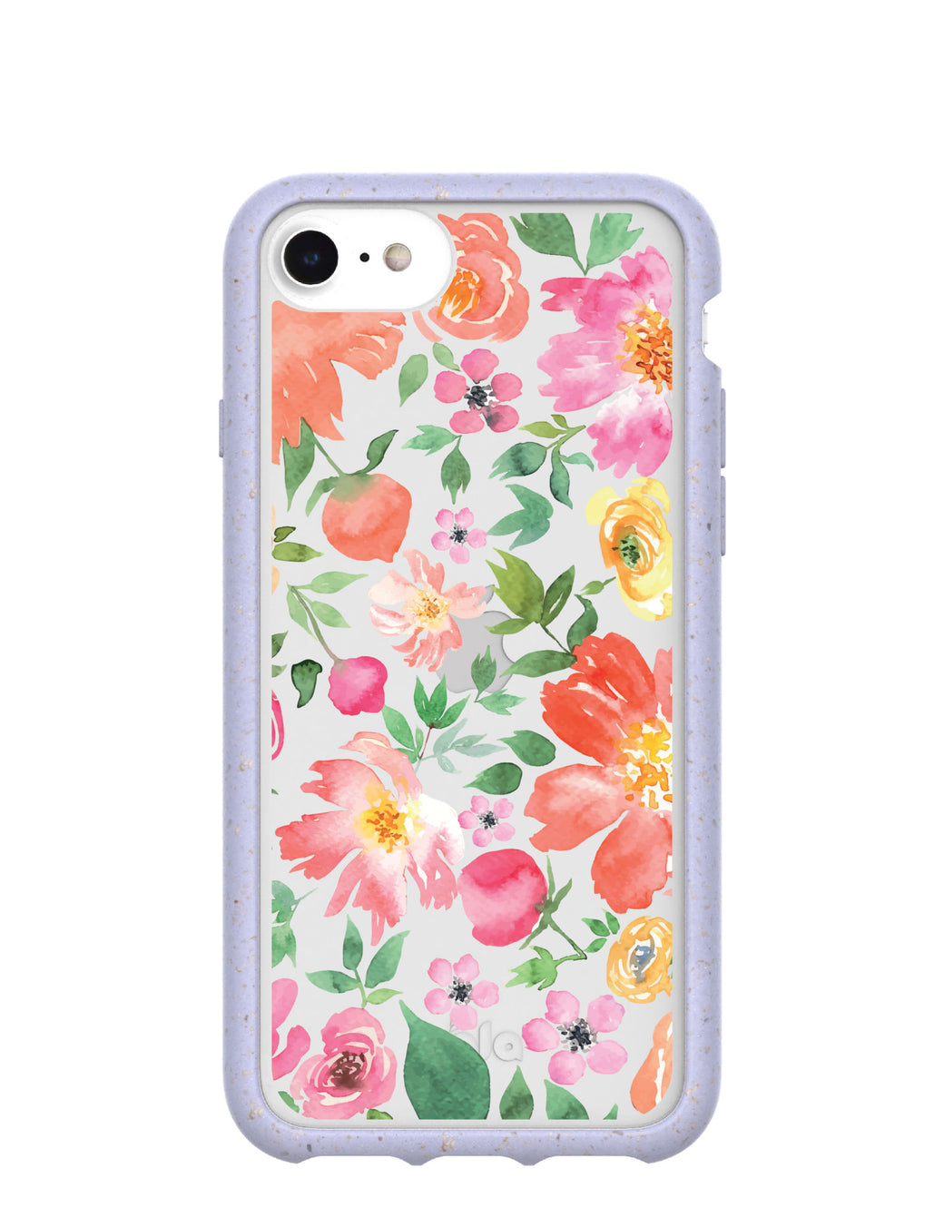 Clear Prairie Florals iPhone 6/6s/7/8/SE Case With Lavender Ridge