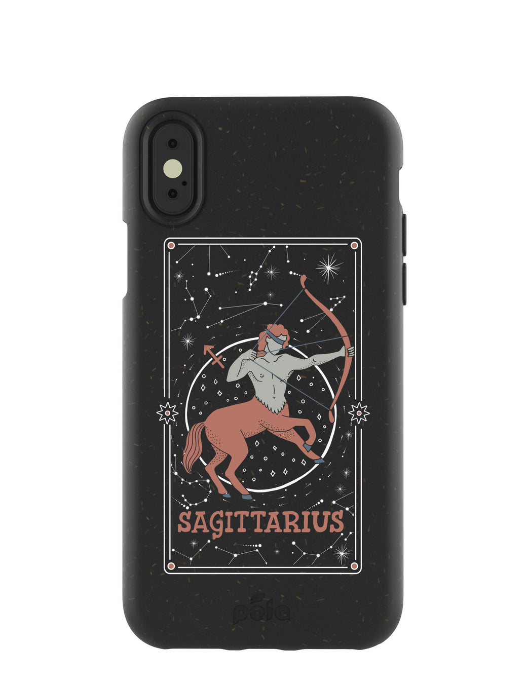Black Sagittarius iPhone X Case