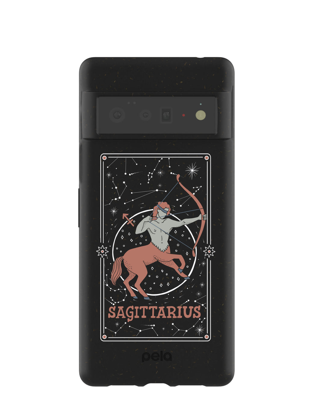Black Sagittarius Google Pixel 6 Pro Case
