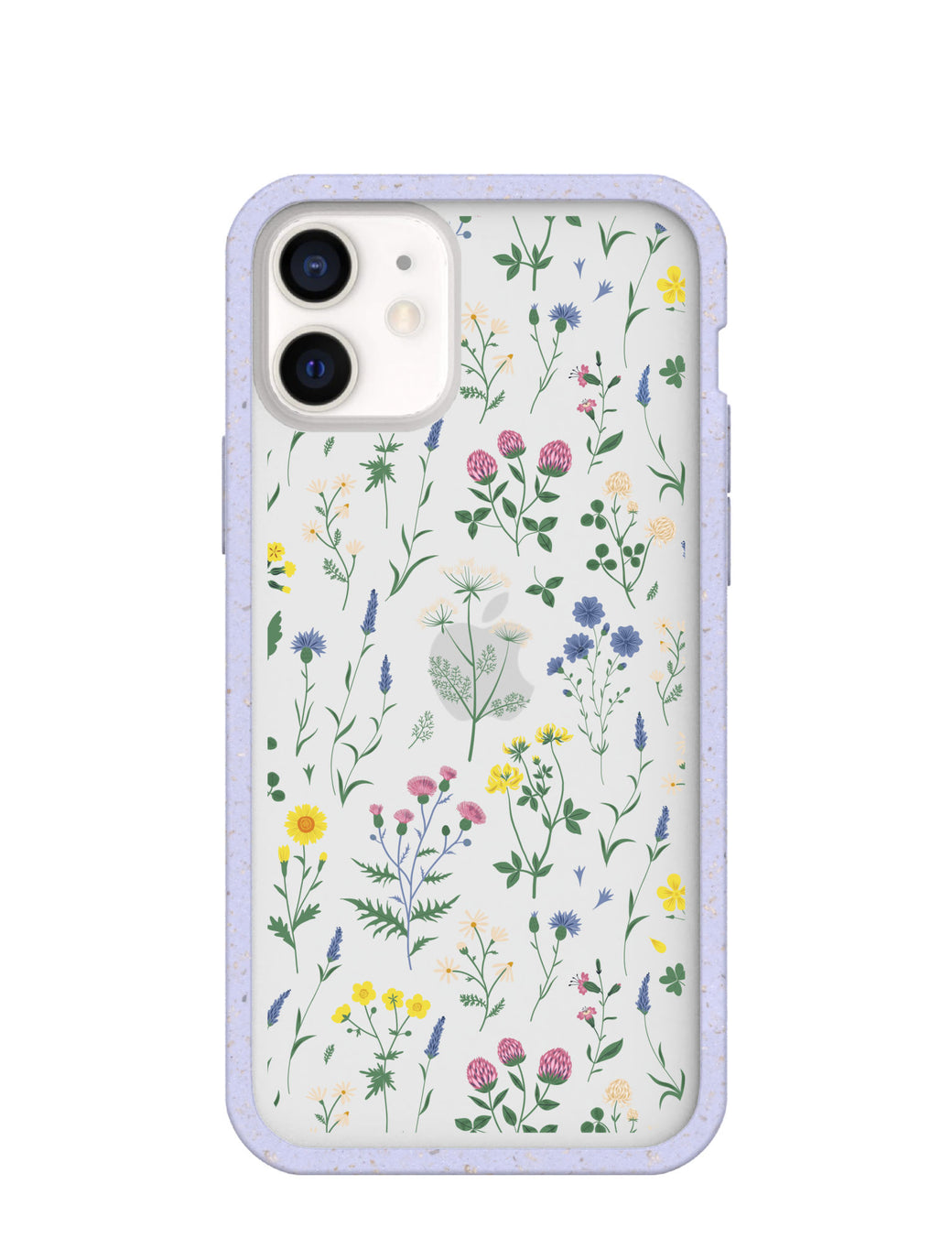 Clear Shadow Blooms iPhone 12 Mini Case With Lavender Ridge