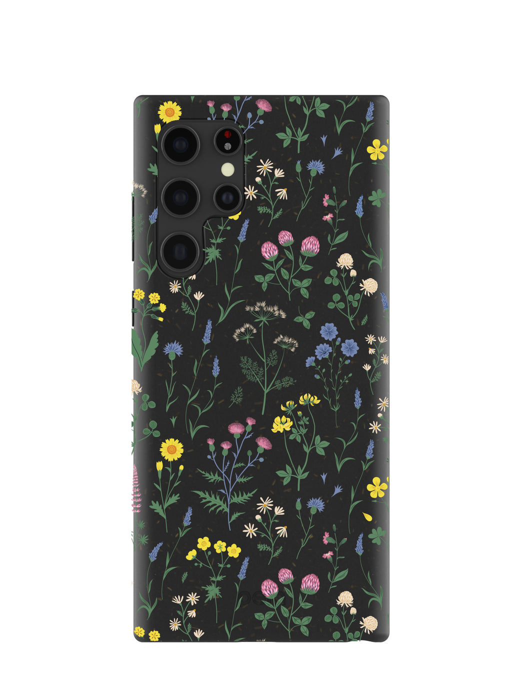 Black Shadow Blooms Samsung Galaxy S22 Ultra Case