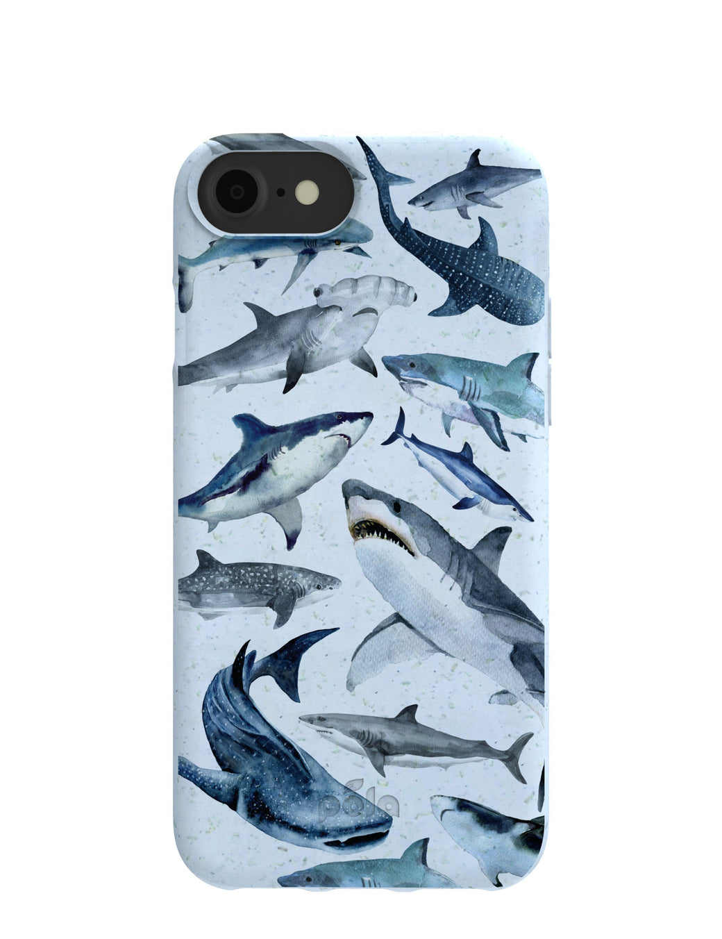 Powder Blue Sharks iPhone 6/6s/7/8/SE Case