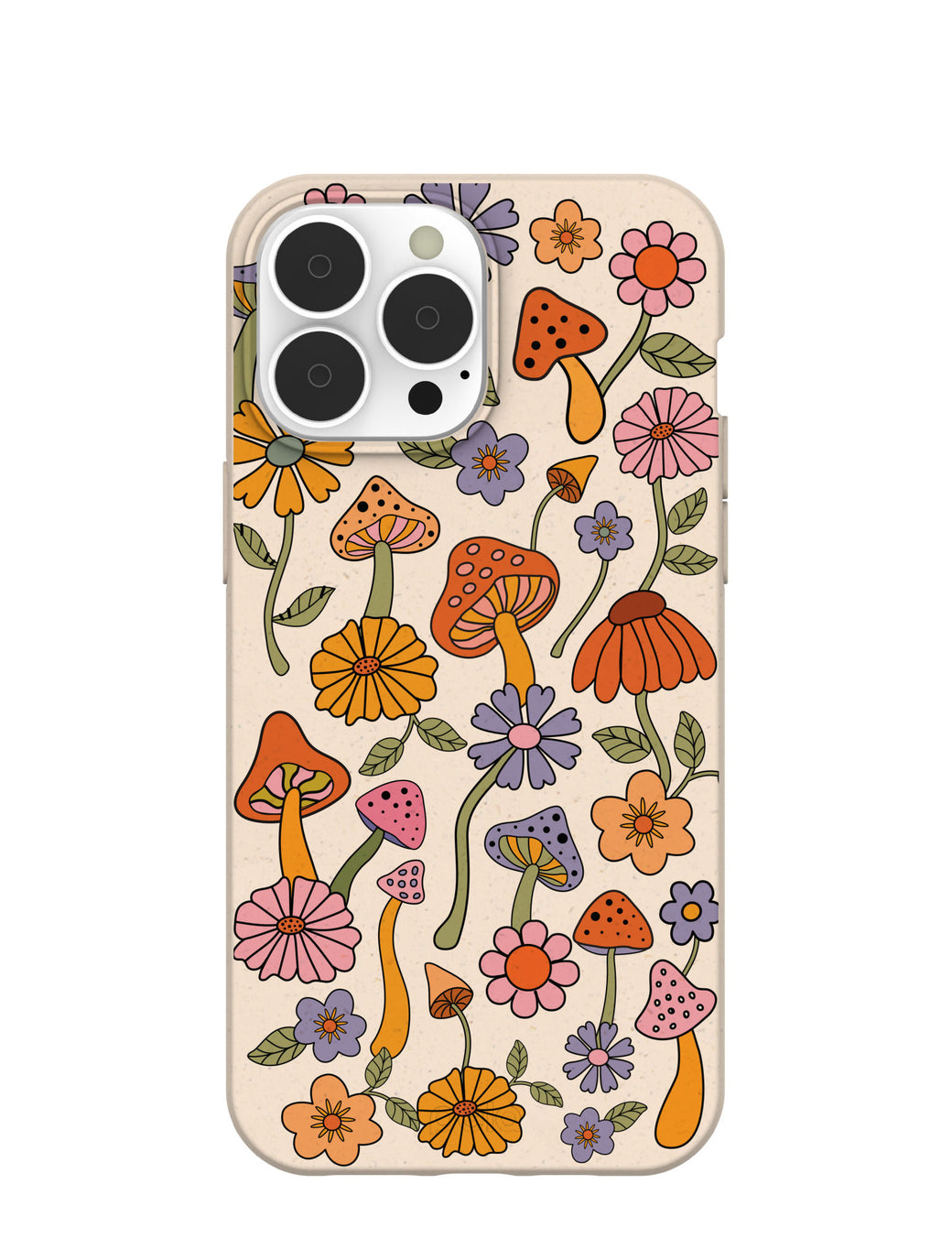 Seashell Shrooms and Blooms iPhone 13 Pro Max Case