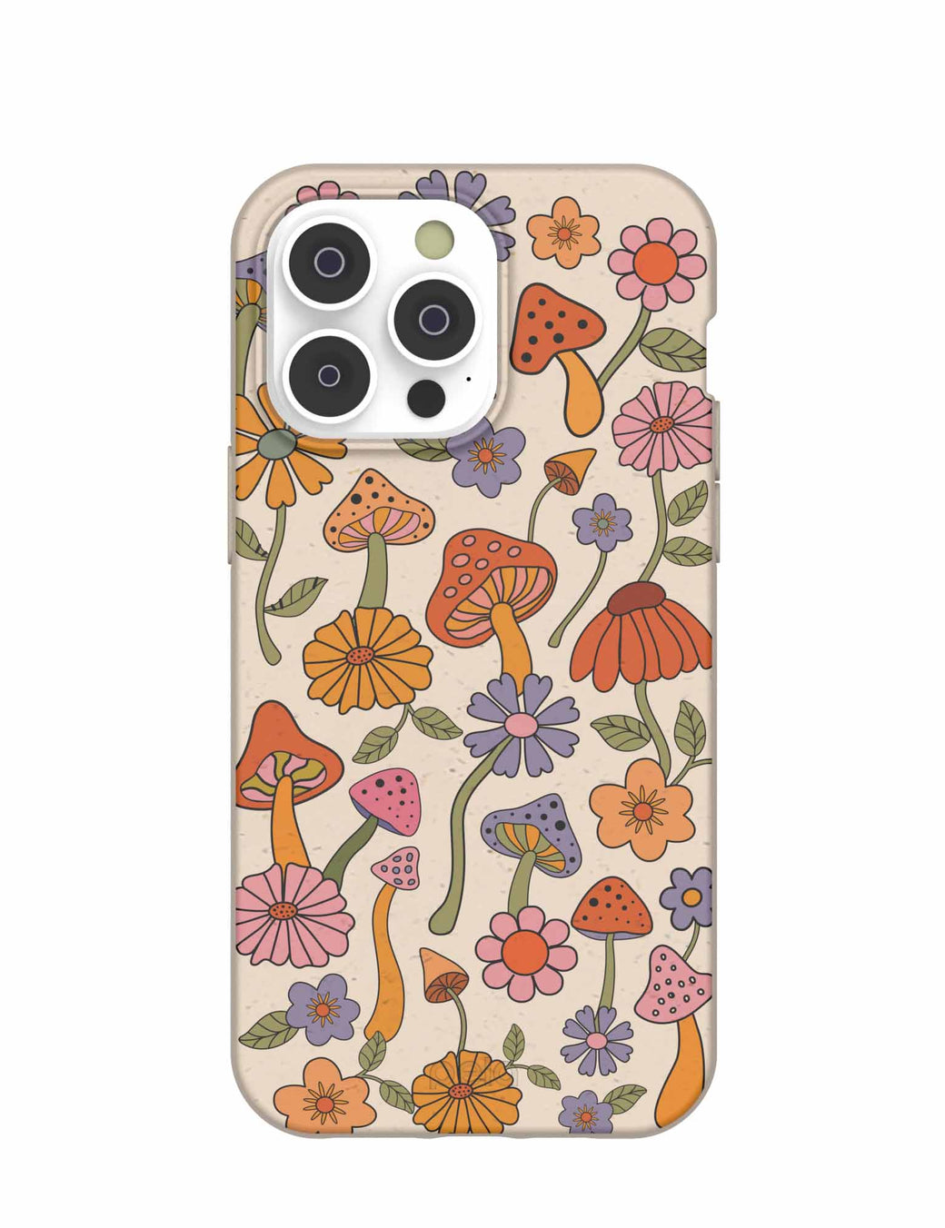 Seashell Shrooms and Blooms iPhone 14 Pro Max Case with MagSafe Module