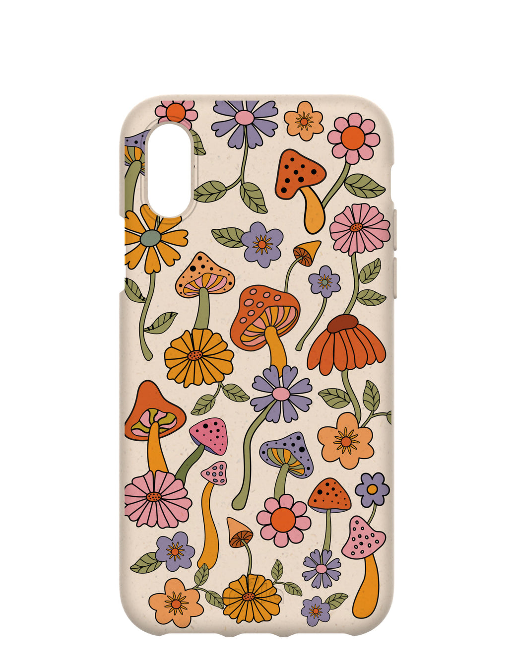 Seashell Shrooms and Blooms iPhone X Case