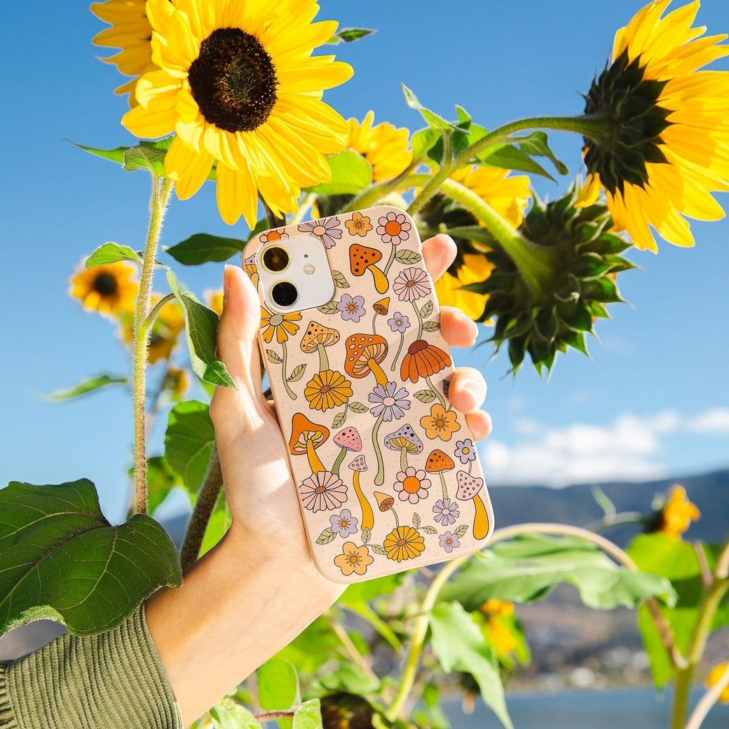 Seashell Shrooms and Blooms iPhone 13 Case