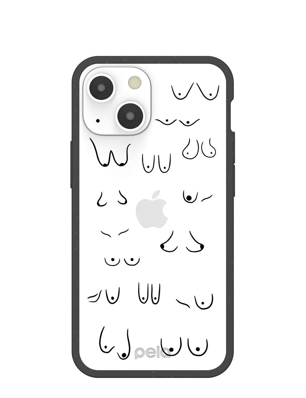 Clear Sister iPhone 13 Mini Case With Black Ridge