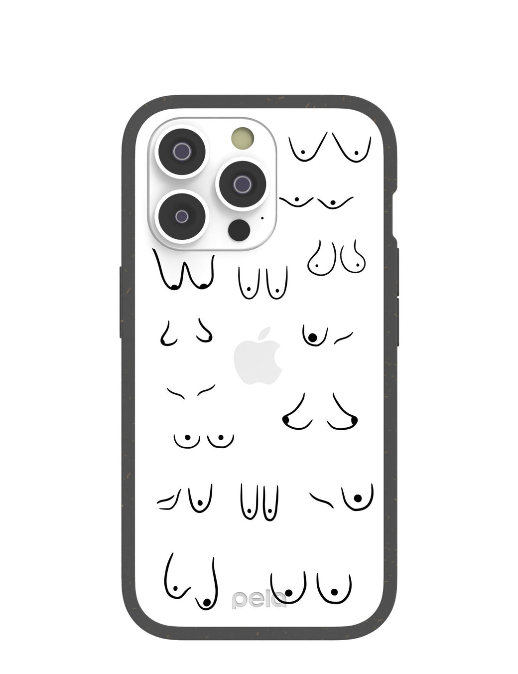 Clear Sister iPhone 14 Pro Case With Black Ridge