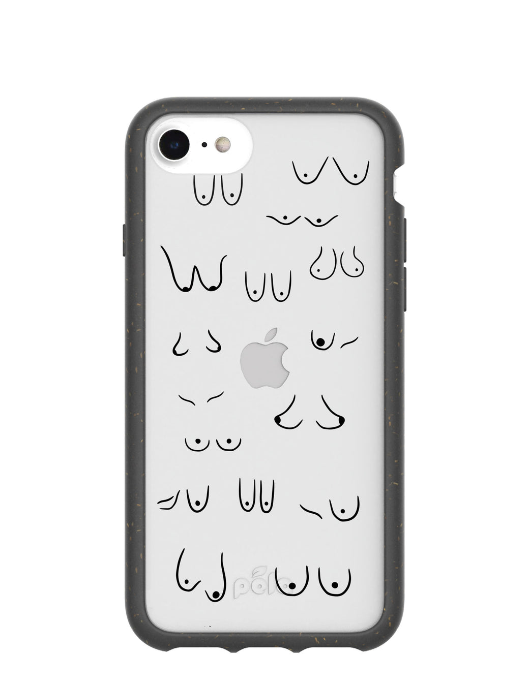 Clear Sister iPhone 6/6s/7/8/SE Case With Black Ridge
