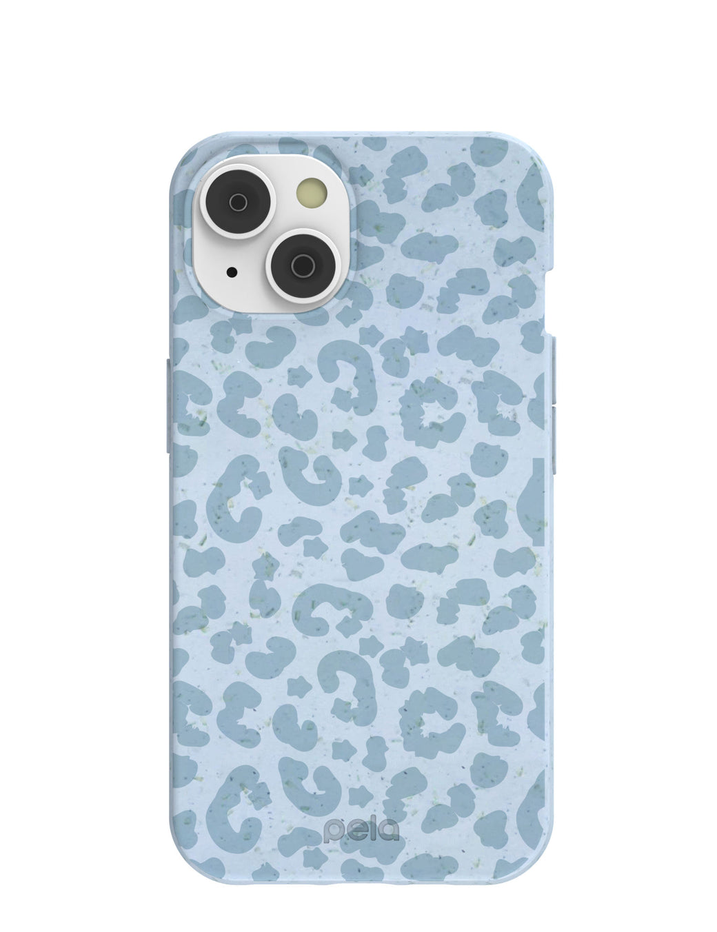 Powder Blue Sky Leopard iPhone 14 Case with MagSafe Module
