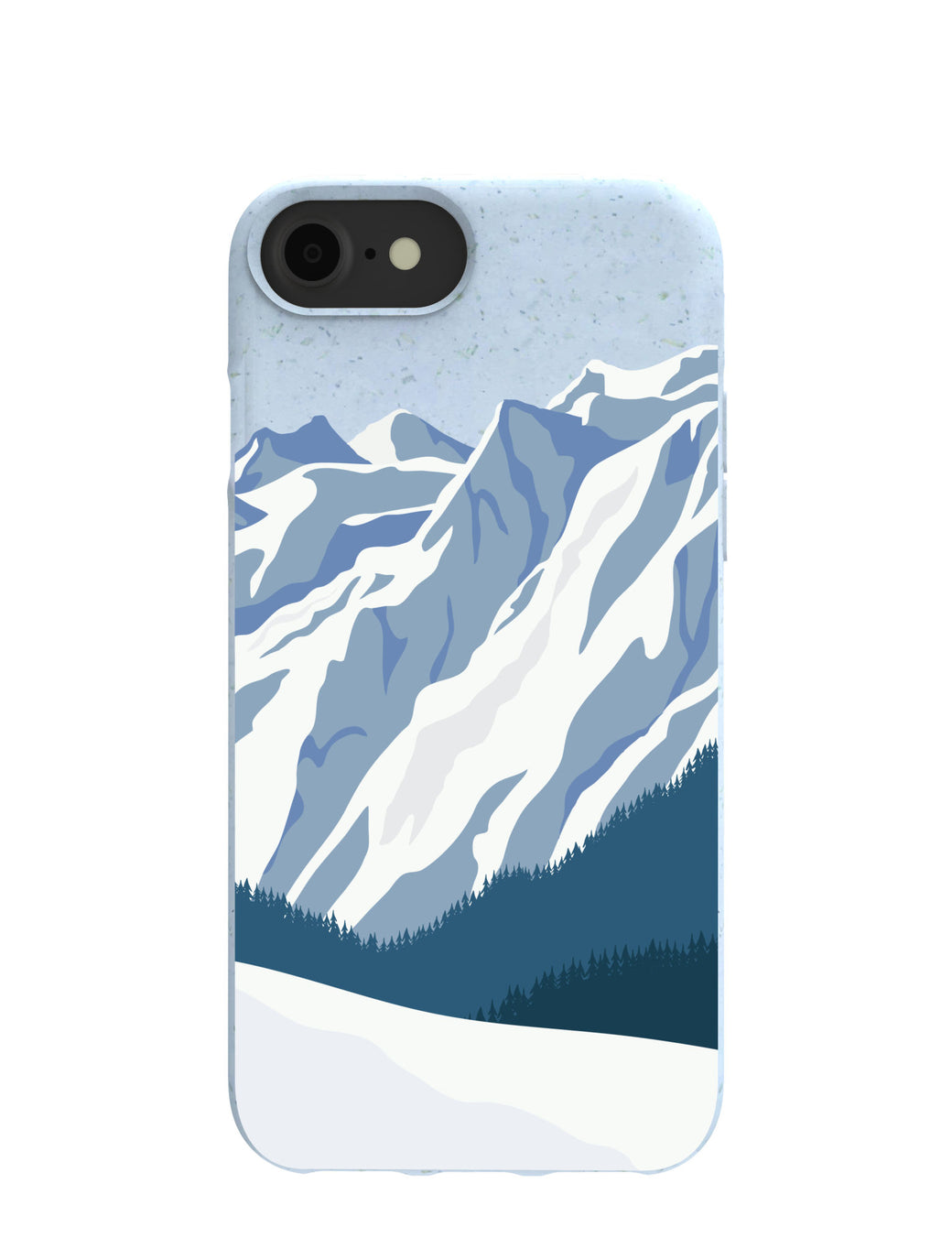 Powder Blue Slopes Calling iPhone 6/6s/7/8/SE Case