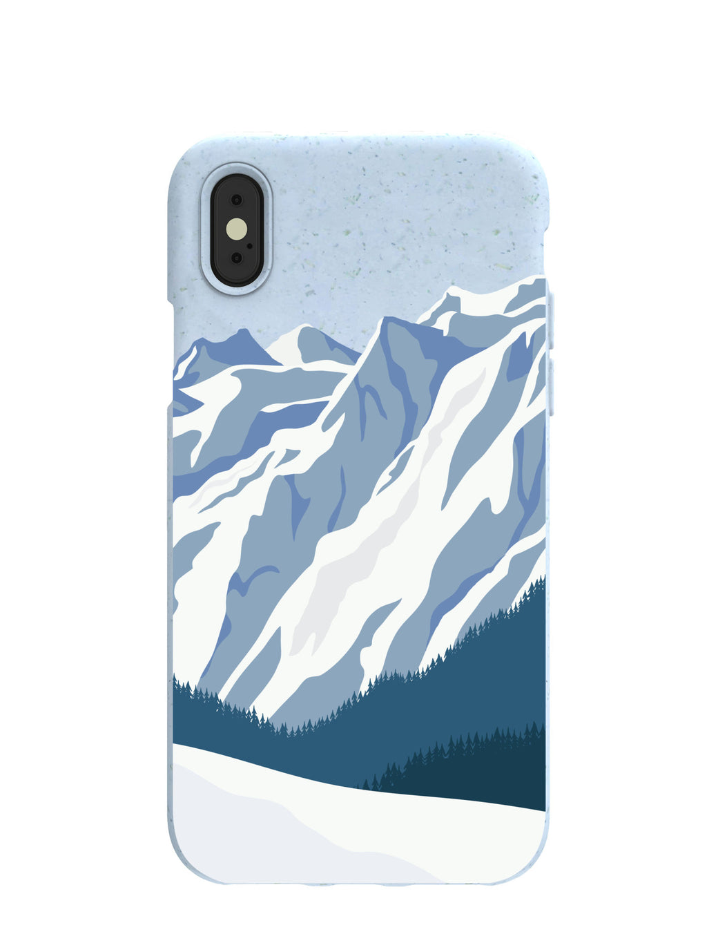 Powder Blue Slopes Calling iPhone X Case