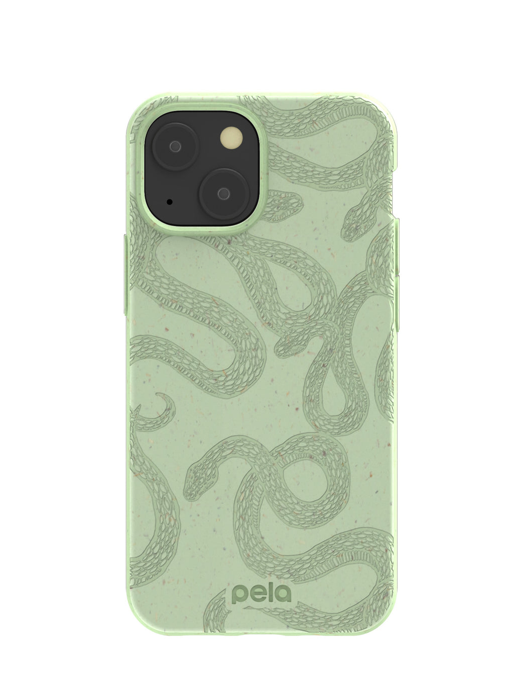 Sage Green Snaky iPhone 13 Mini Case