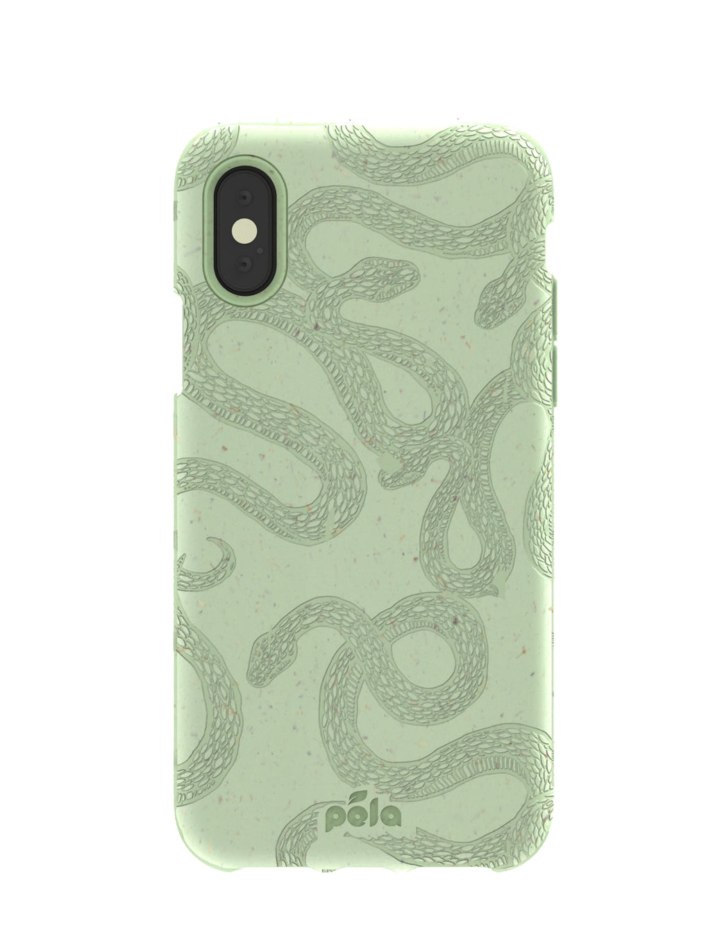 Sage Green Snaky iPhone X Case