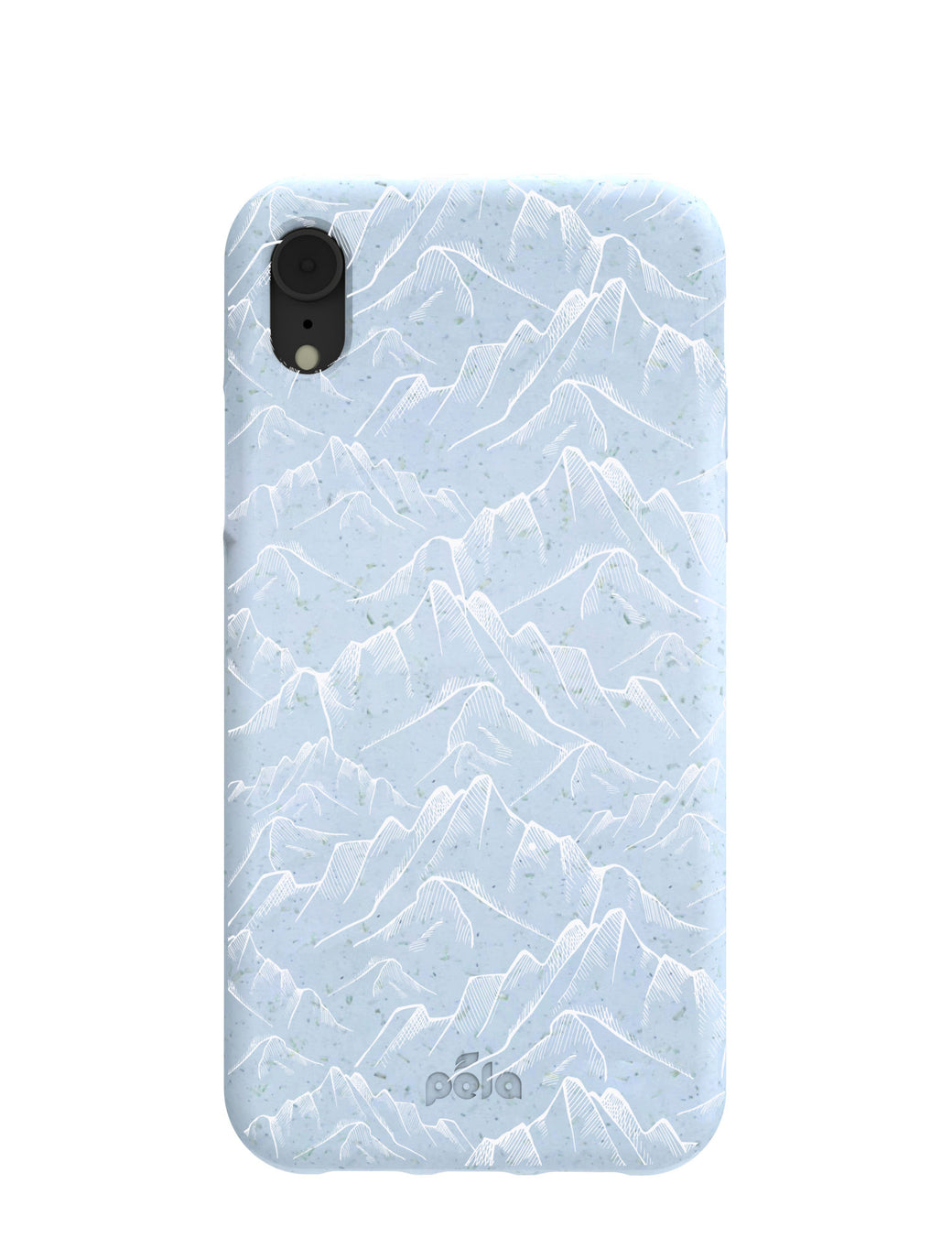 Powder Blue Snowy Mountains iPhone XR Case
