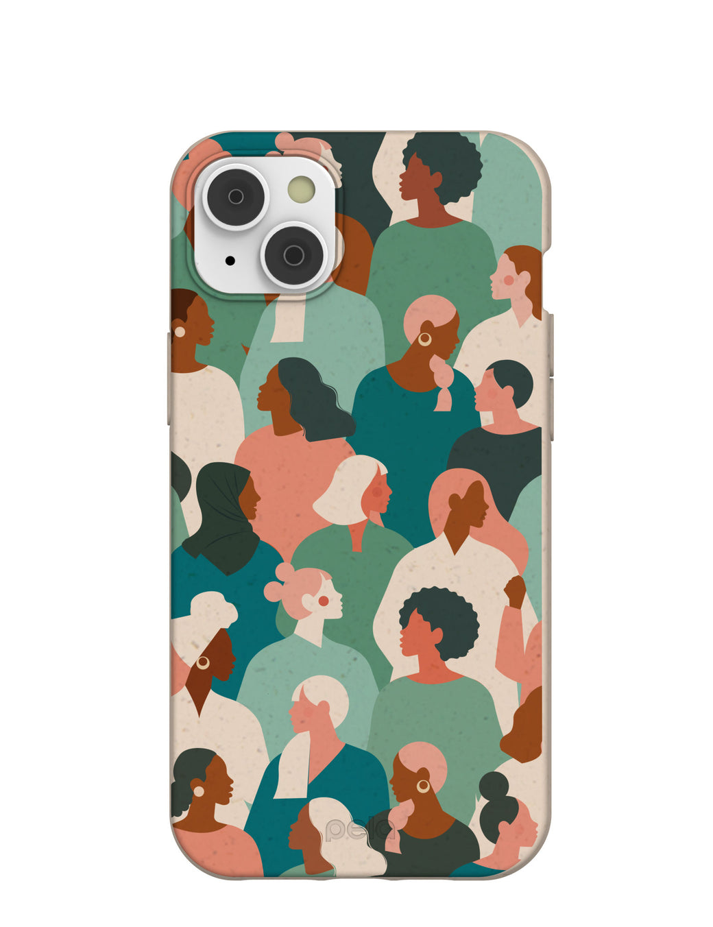 Seashell Solidarity iPhone 14 Plus Case with MagSafe Module