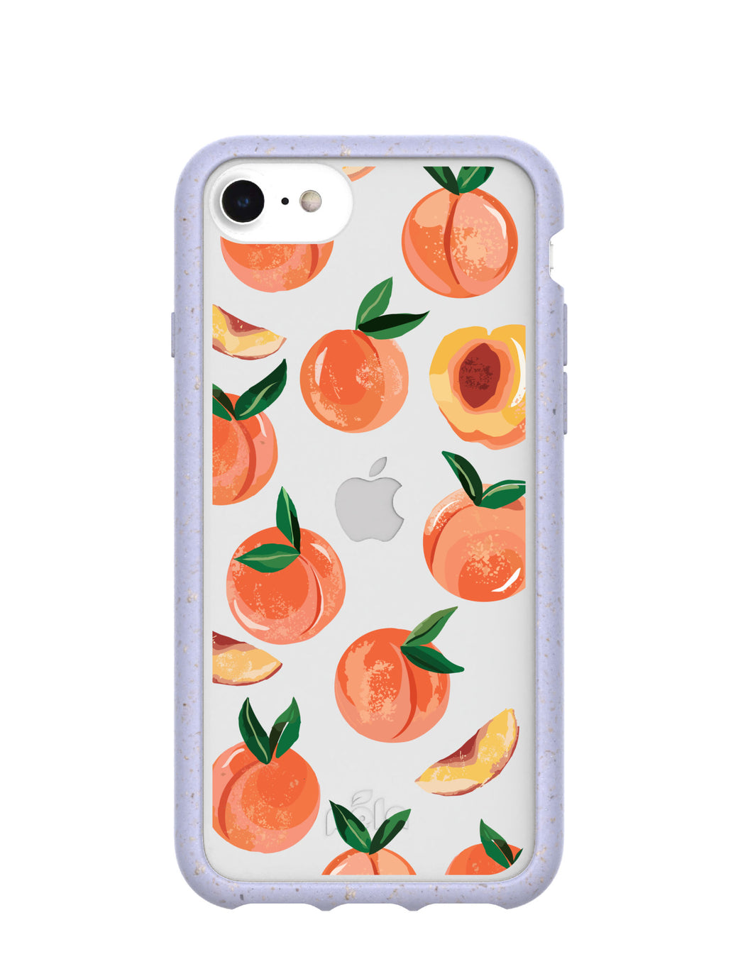 Clear Sweet Peach iPhone 6/6s/7/8/SE Case With Lavender Ridge
