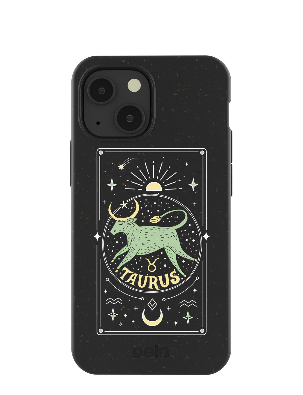 Black Taurus iPhone 13 Mini Case