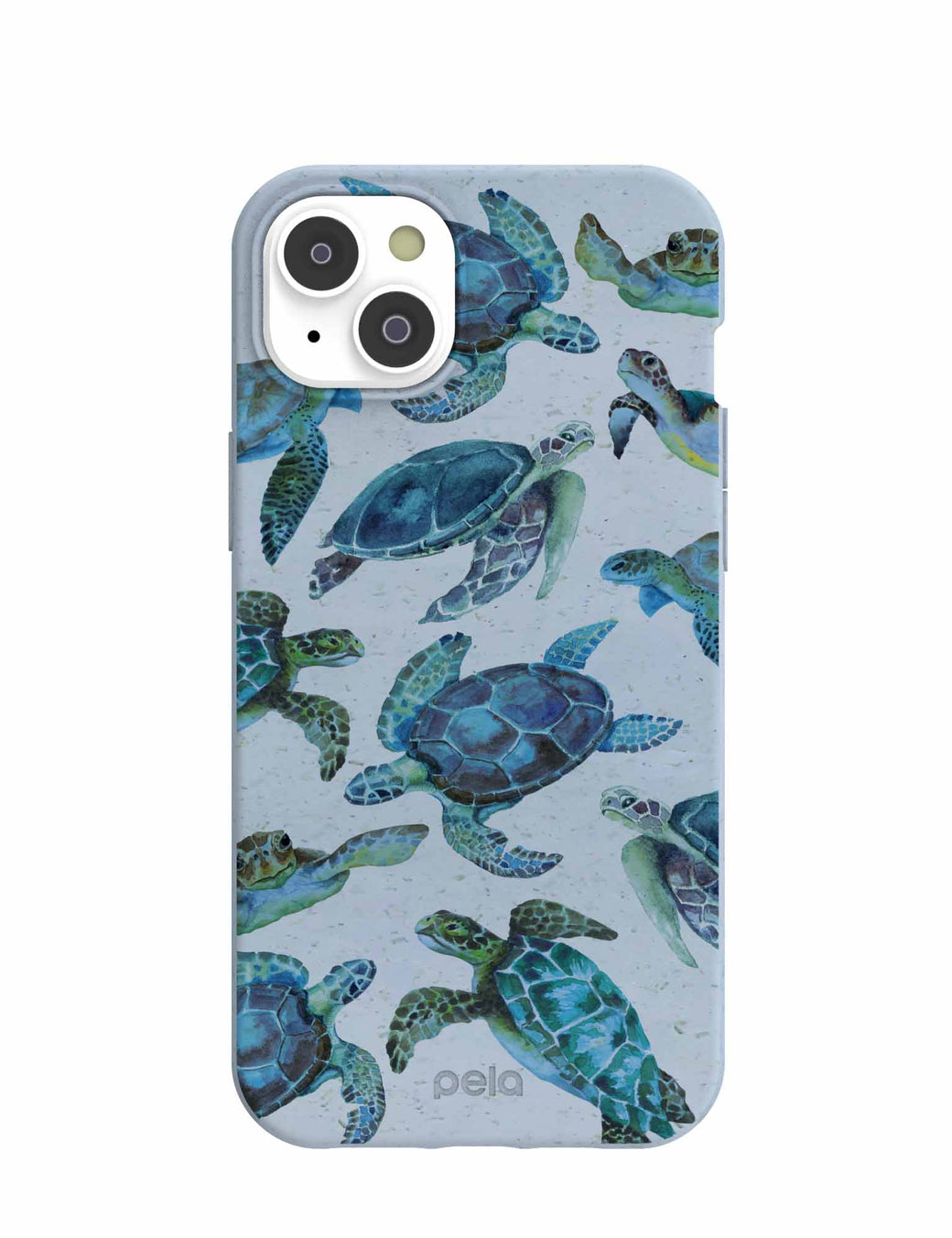 Powder Blue Underwater iPhone 14 Plus Case with MagSafe Module