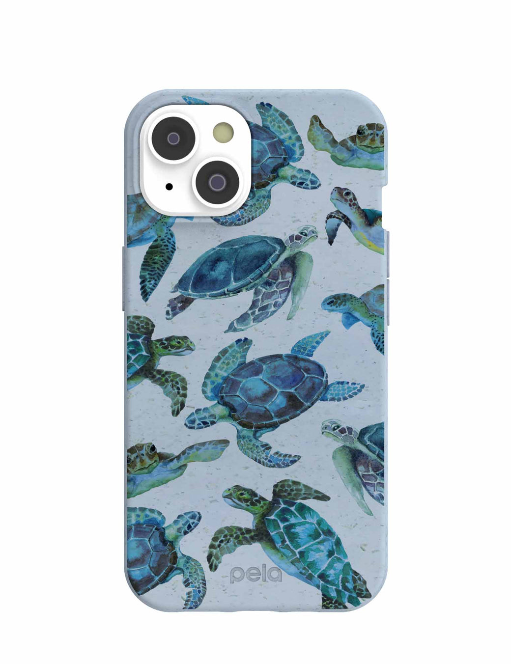 Powder Blue Underwater iPhone 14 Case with MagSafe Module
