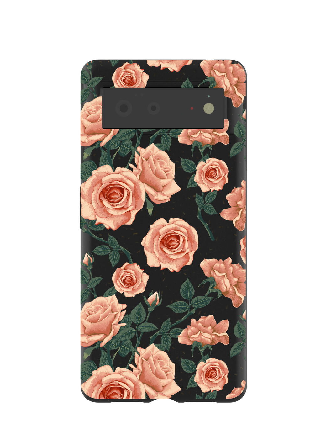 Black Vintage roses Google Pixel 6 Case