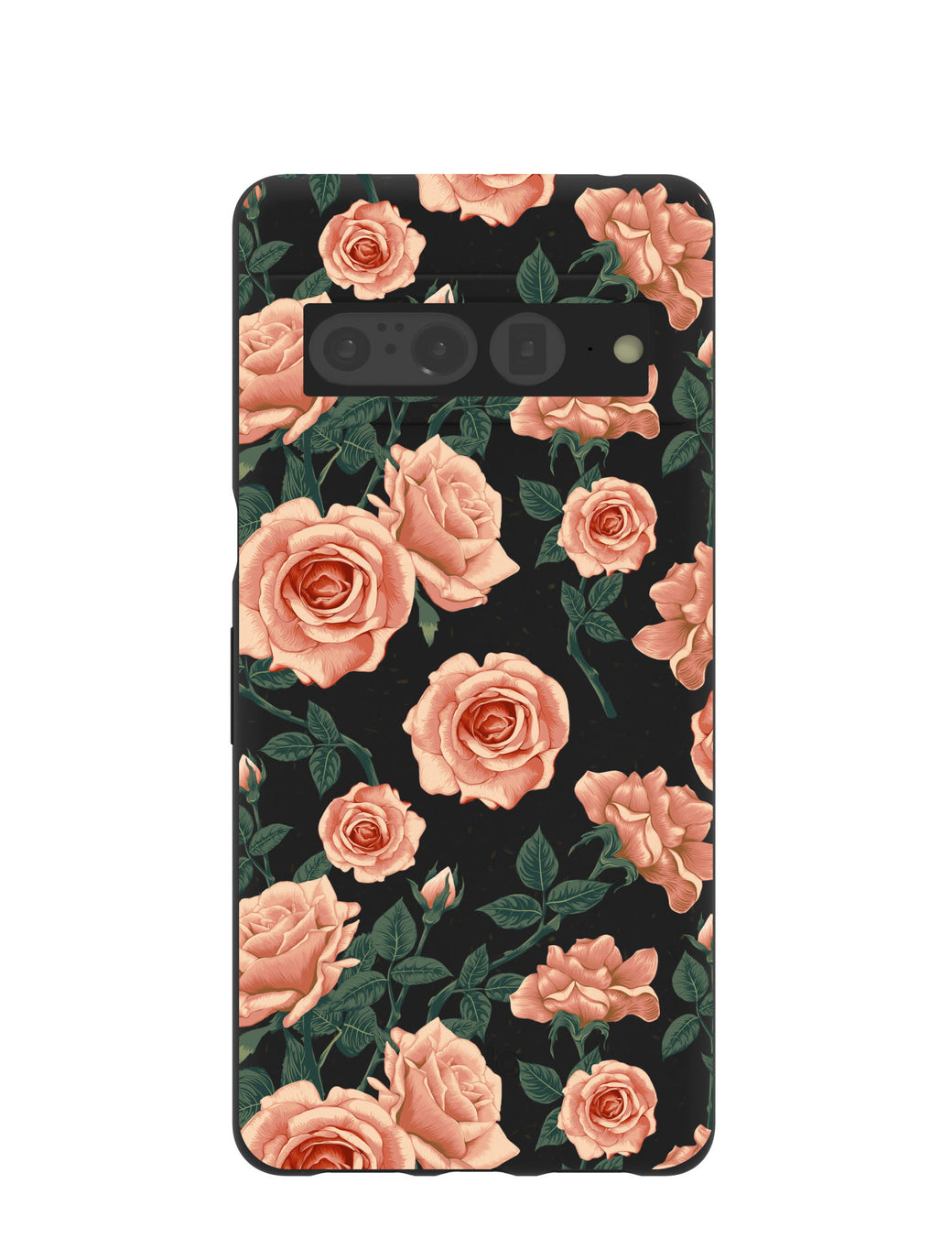 Black Vintage roses Google Pixel 7 Pro Case