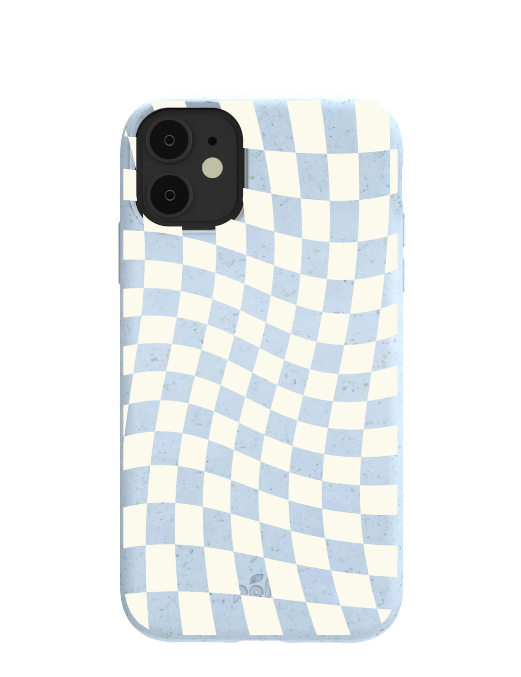 Powder Blue Warped Checkers iPhone 11 Case