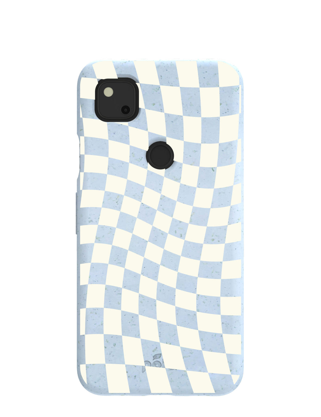 Powder Blue Warped Checkers Google Pixel 4a Case