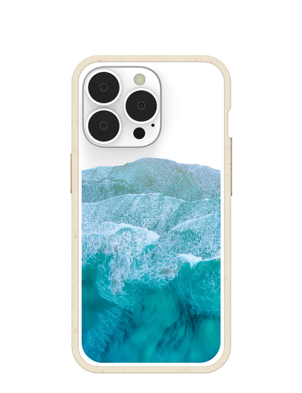 Clear Waves iPhone 13 Pro Case With London Fog Ridge