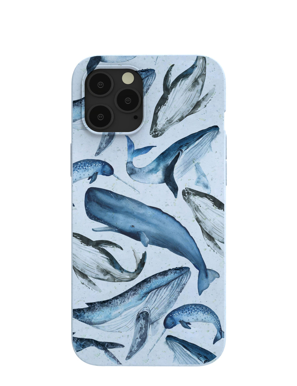Powder Blue Whales iPhone 12 Pro Max Case