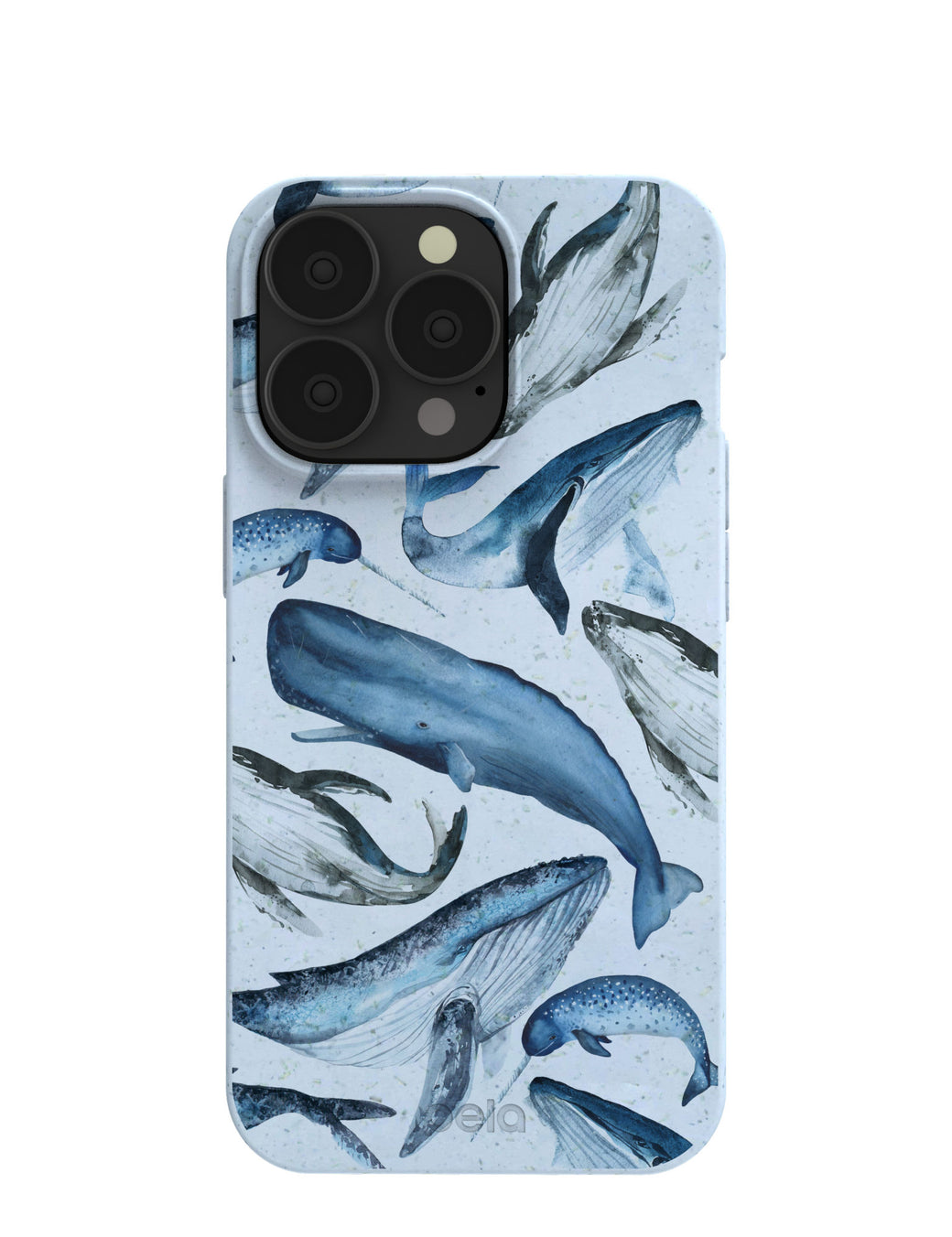 Powder Blue Whales iPhone 13 Pro Case