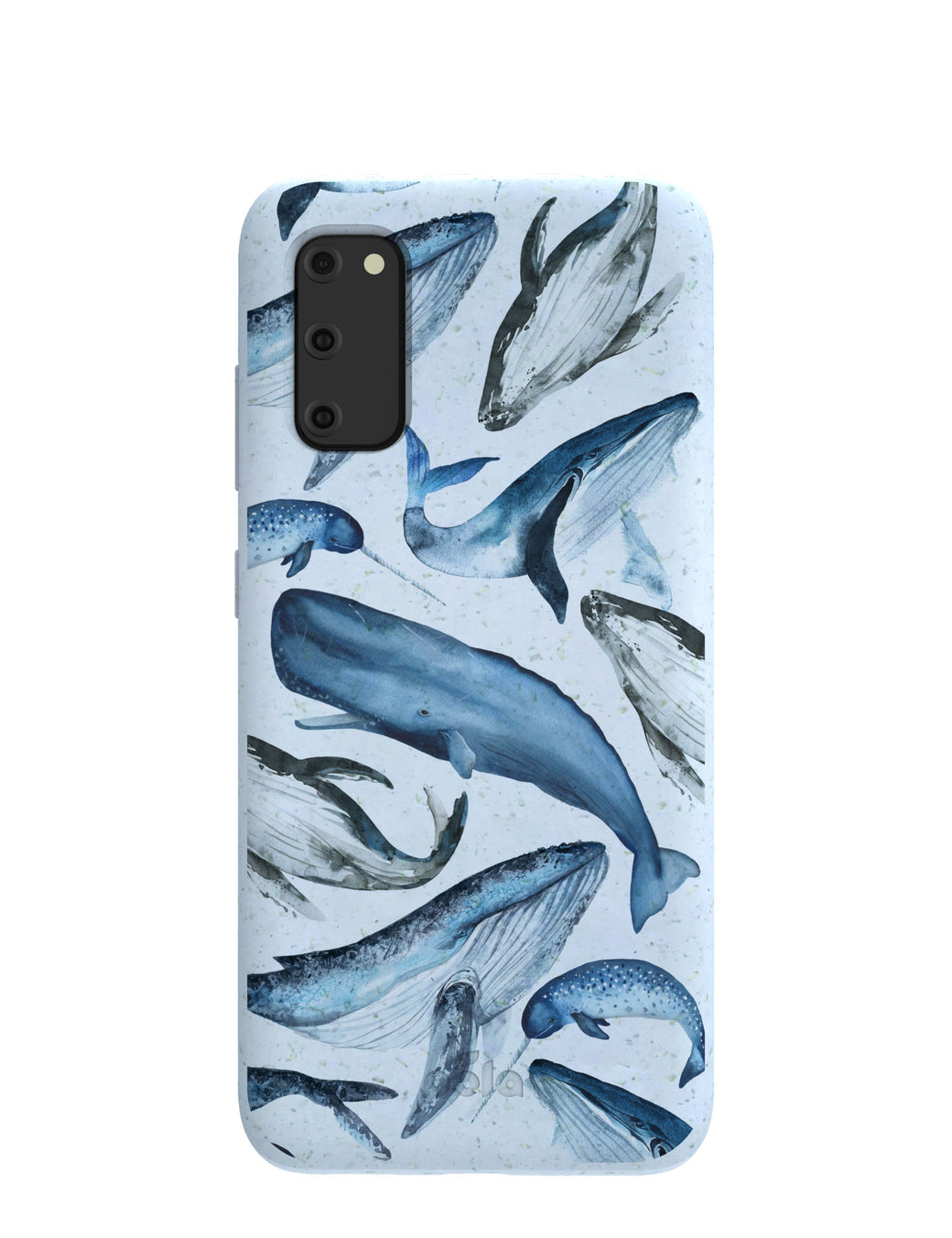 Powder Blue Whales Samsung Galaxy S20 Case